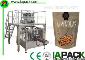 110g Nuts Pouch Grain Packing Machine Form Fyll Seal Packaging