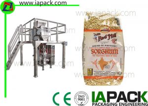 Punch Grain Packaging Machine 1500 Watt automatisk med Multihead veier