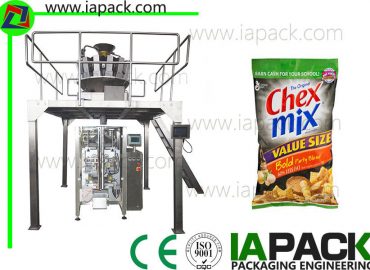 automatisk matpakke maskin snacks emballasje maskin for pute bag gusset bag