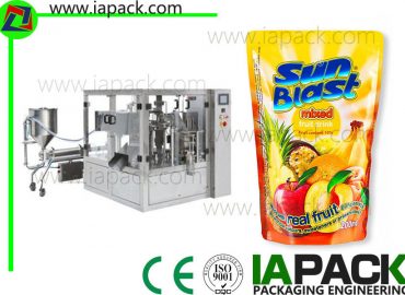 roterende fruktjuice emballasje maskin flytende fylling energibesparende